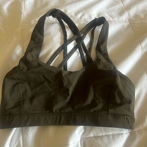 Lululemon sports bra army green, size 4
